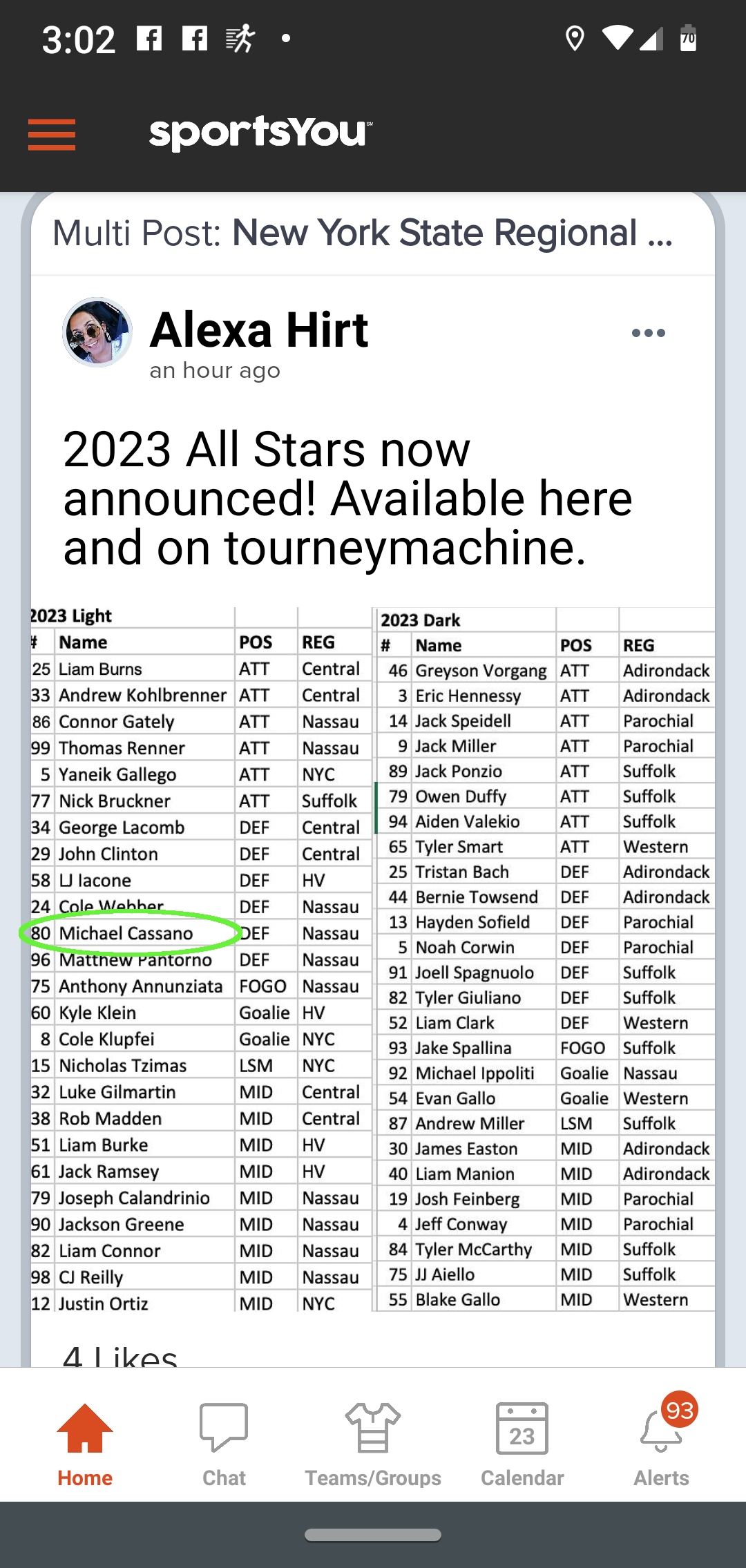 2020 NYS Regional All-Star